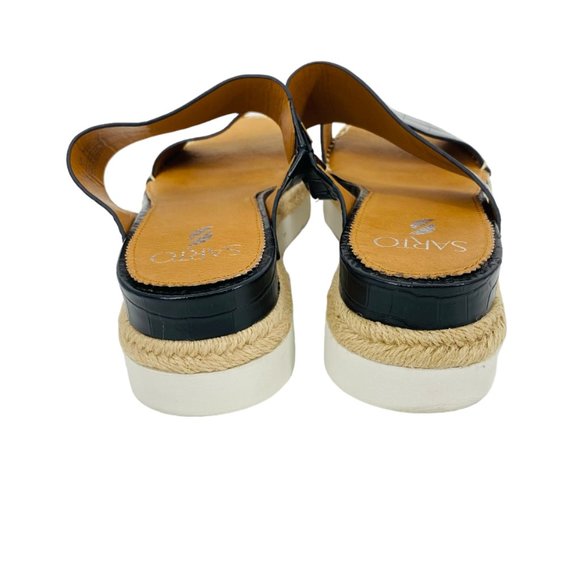 Franco Sarto Leather Cappy Slide Sandal Shoes Sz 9.5 -10 - Picture 10 of 11